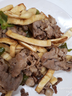 北の大豆 きぬ練りおあげ&豚肉の炒めもの-レシピのメイン写真
