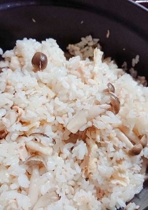 キノコとツナの炊き込みごはん-レシピのメイン写真