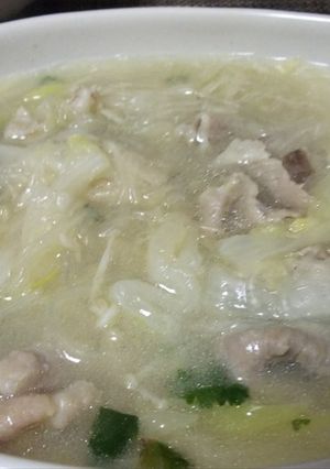簡単中華・豚肉とエノキの煮浸し-レシピのメイン写真