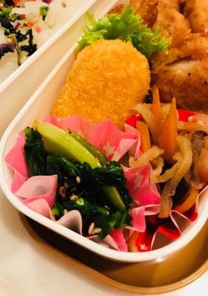 青梗菜だけ笑オイスター炒めお弁当の隙間に-レシピのメイン写真