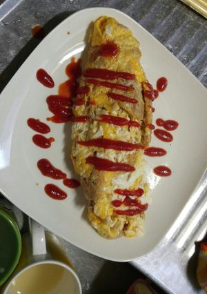 ツナチーズオムレツ-レシピのメイン写真