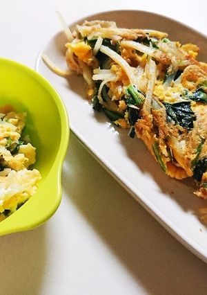 朝食に!ツナじゃが玉子焼～取分け離乳食～-レシピのメイン写真
