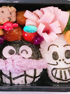 バイキンマン ホラーマン キャラ弁-レシピのメイン写真