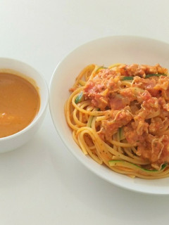 蟹のトマトパスタ & ビスク-レシピのメイン写真