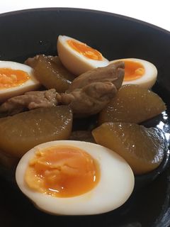 【大根と鶏と卵の煮物】-レシピのメイン写真