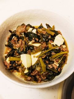 空心菜の麻婆豆腐-レシピのメイン写真