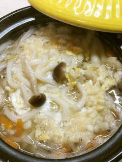 1人鍋で、鍋焼き風うどん-レシピのメイン写真