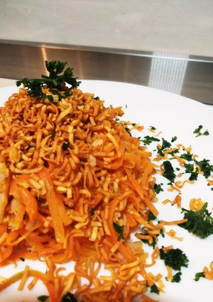 人参シリシリ✿きめてはチキンラーメン-レシピのメイン写真