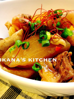 牛すじ☆大根☆蒟蒻のこってり煮物♪♪-レシピのメイン写真