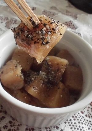 レンジde香ばし焙じ茶ラテ餅-レシピのメイン写真