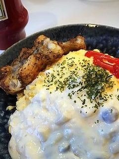ホタテもどき入りのクリームオムライス-レシピのメイン写真