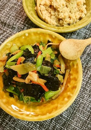 海苔とチンゲン菜中華風和え物-レシピのメイン写真
