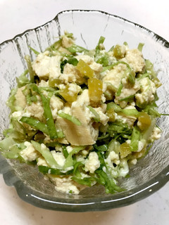 沢庵とお豆腐のサラダ-レシピのメイン写真