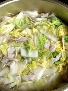 白菜と豚バラ肉の塩スープ-レシピのメイン写真