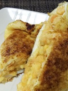 簡単美味・鮭缶とはんぺんの油揚げ包み焼き-レシピのメイン写真