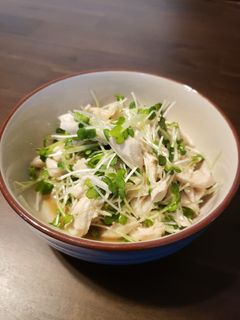 ささみとカイワレのわさびドレッシング和え-レシピのメイン写真