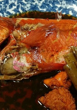 簡単フライパンで出きる金目鯛煮付け-レシピのメイン写真