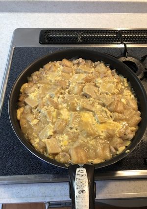 麩と高野豆腐入りの親子丼-レシピのメイン写真