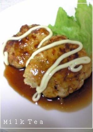 鶏てりやきチキンハンバーグぅ-レシピのメイン写真