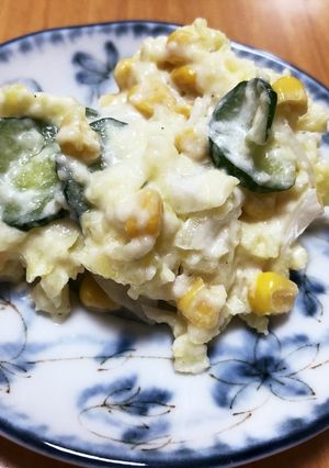 塩麹を入れてしっとりポテトサラダ！-レシピのメイン写真