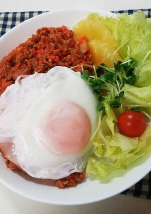 ☆ひき肉トマト味ロコモコ丼☆-レシピのメイン写真