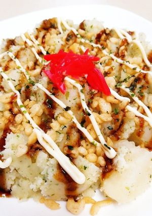 我が家の定番☆お好み焼き風ホットポテサラ-レシピのメイン写真