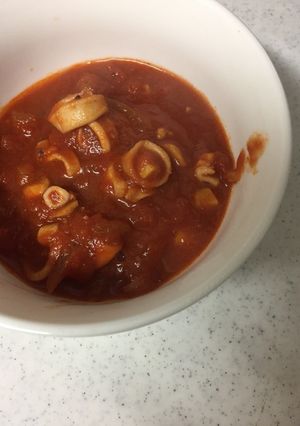 ヤリイカのトマト煮！-レシピのメイン写真