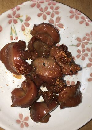 酒の肴にピッタリ☆砂肝の七味甘辛炒め-レシピのメイン写真