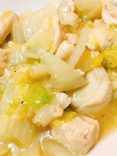 白菜と鶏胸肉のあんかけ-レシピのメイン写真
