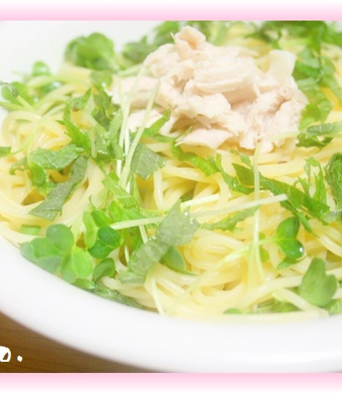 簡単！ささみと梅のパスタ-レシピのメイン写真