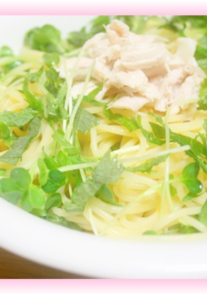 簡単！ささみと梅のパスタ-レシピのメイン写真