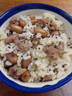 ゆで落花生の炊き込みご飯-レシピのメイン写真