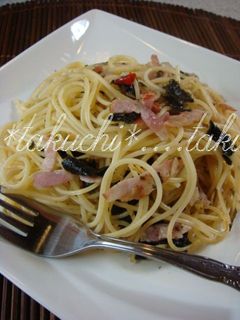海苔たっぷりのスパゲティー-レシピのメイン写真