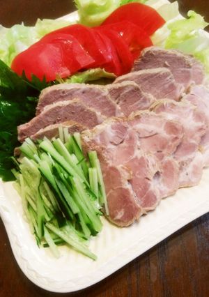 塩豚　蒸してジューシー～薬味ソースがけ-レシピのメイン写真