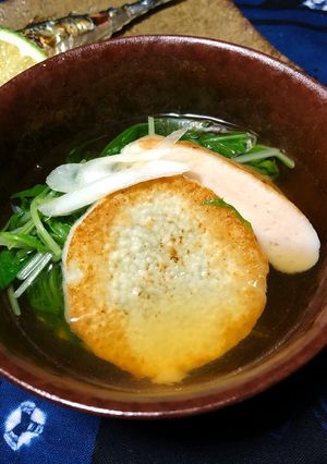 長芋と海老すり身、水菜の焼きびたし-レシピのメイン写真
