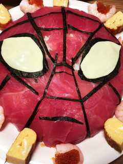 スパイダーマンお寿司ケーキ-レシピのメイン写真