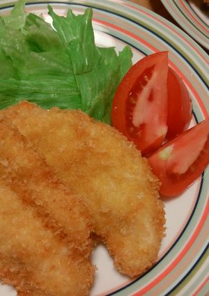 ササミでやわらか♪カレー風味チキンカツ-レシピのメイン写真