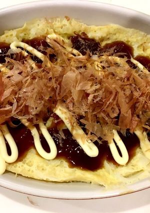 レンジで、ほぼ お好み焼き-レシピのメイン写真