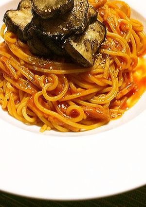 うまパスタ♪「茄子入りアラビアータ」-レシピのメイン写真