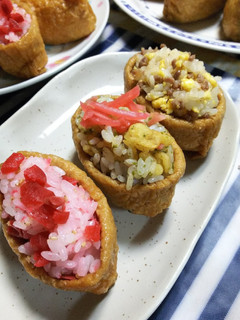 簡単おいなりさんパーティーお祝いお弁当-レシピのメイン写真