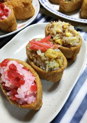 簡単おいなりさんパーティーお祝いお弁当-レシピのメイン写真