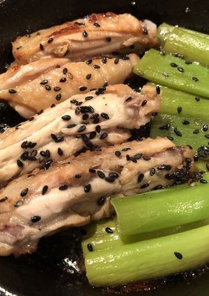 サッパリ手羽中焼き(スキレット)-レシピのメイン写真
