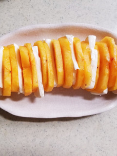 柿クリームチーズ柿-レシピのメイン写真