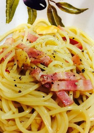麺つゆ de 我が家のカルボナーラ♪-レシピのメイン写真