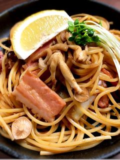 しめじとベーコンの和風パスタ-レシピのメイン写真