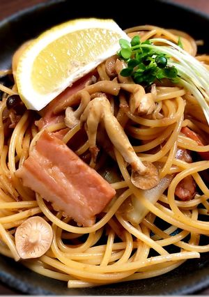 しめじとベーコンの和風パスタ-レシピのメイン写真