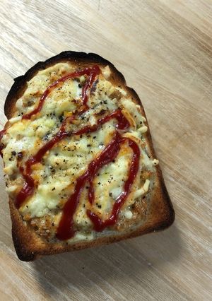 我が家の納豆トースト-レシピのメイン写真