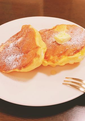 幸せのパンケーキ風！HMで簡単パンケーキ-レシピのメイン写真