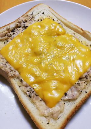 ツナチェダーチーズ　トースト-レシピのメイン写真