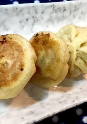 焼き小籠包（ニラ饅頭同時進行）-レシピのメイン写真